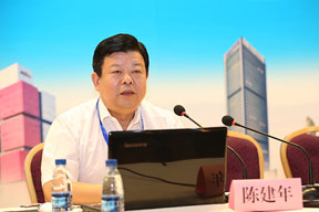 江蘇南通二建集團有限公司董事長陳建年做主題演講