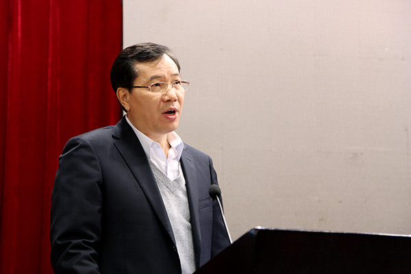 《施工企業管理》雜志社黃享華社長在開幕式上致辭