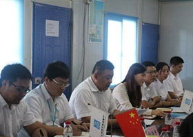 中建五局河南公司總經理高鵬介紹信息化總體情況