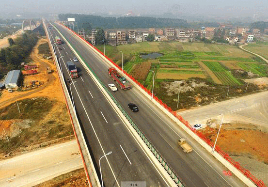 廣西貴港船閘公路改線項目全線通車