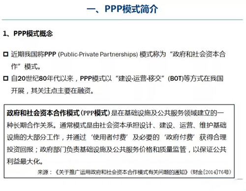 PPP模式簡介及內(nèi)涵