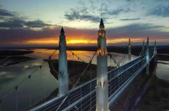 銀川濱河黃河大橋建成通車