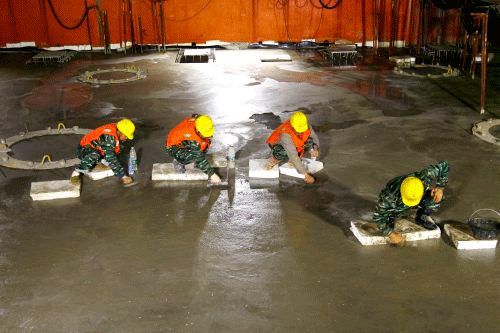 平潭大橋最高主塔墩承臺澆筑完成