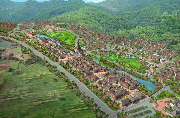 三亞市海棠灣青田風情小鎮項目順利通過移交驗收