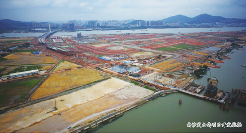 南沙靈山島項(xiàng)目開發(fā)航拍