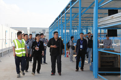 中建八局二公司奧林匹克中心項目現(xiàn)場觀摩
