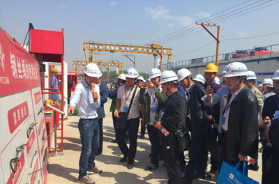 中交二航局鄭州航空港制梁場觀摩