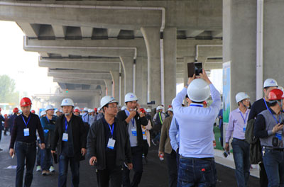 鄭州市東三環(huán)（107輔道）快速化工程PPP項目現(xiàn)場觀摩