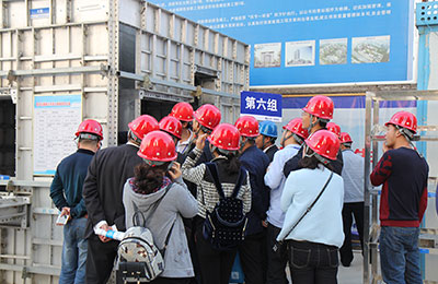 鄭州一建南曹安置房項目現場觀摩